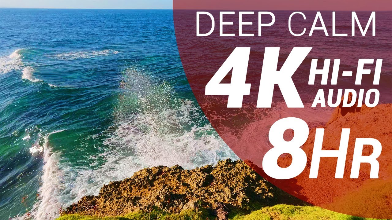 8 Hour of Waves Sounds - Caribbean Beach (4K - Hi-Fi Audio - No Talking)