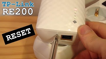 TP-Link RE200 Factory Reset • Erase all Settings