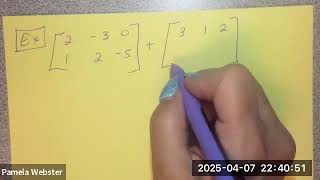 Basic Matrix Operations of Add and Subtract