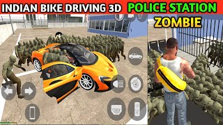 1000 Zombie in Police Station | Funny Gameplay Indian Bikes Driving 3d 🤣🤣
