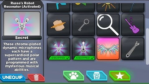 How to activate Russo’s Robot resonator