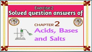 #cbse|#class x|#Exercise:2 Solved question answers of chapter 2|#Acids Bases and Salts. screenshot 5
