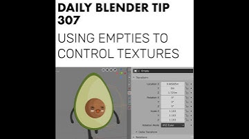 Daily Blender Tip 307 - Using Empties to control textures (Blender 2.8)