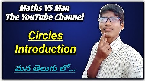 Diploma Maths 02 || Circles Introduction {Part 1} In Telugu||Maths VS Man || Buddhi Nagaraju Yadav