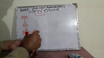 Lec#31 Push down automata (PDAs) L= {a^m b^n c^n d^m/m,n Ɛ N} in Hindi/Urdu CS5113(Automata