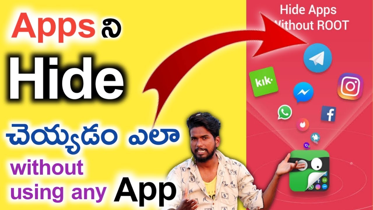 How To Hide Apps on Android without Using any App || kyw - YouTube