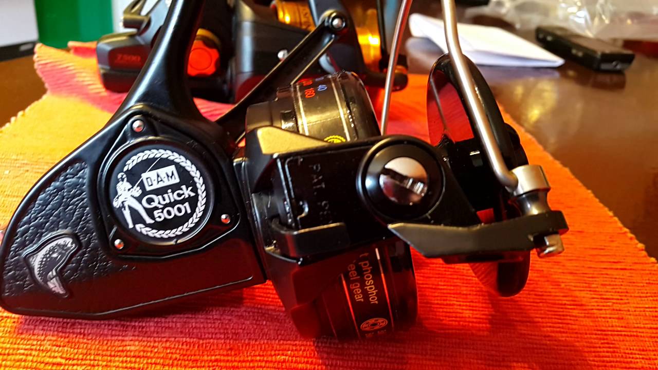 dam quick 5001 fishing reel (VINTAGE, 9/10) as is  Anglers Central DAM QUICK 5001 SPINNING REEL,