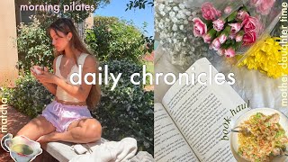 Daily chronicles: productive morning🌷book haul, laundry day🧺mother daughter time 💗