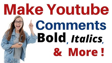 How to Format Your YouTube Comments - Bold, Italic, Strike Through in Hindi(2020)