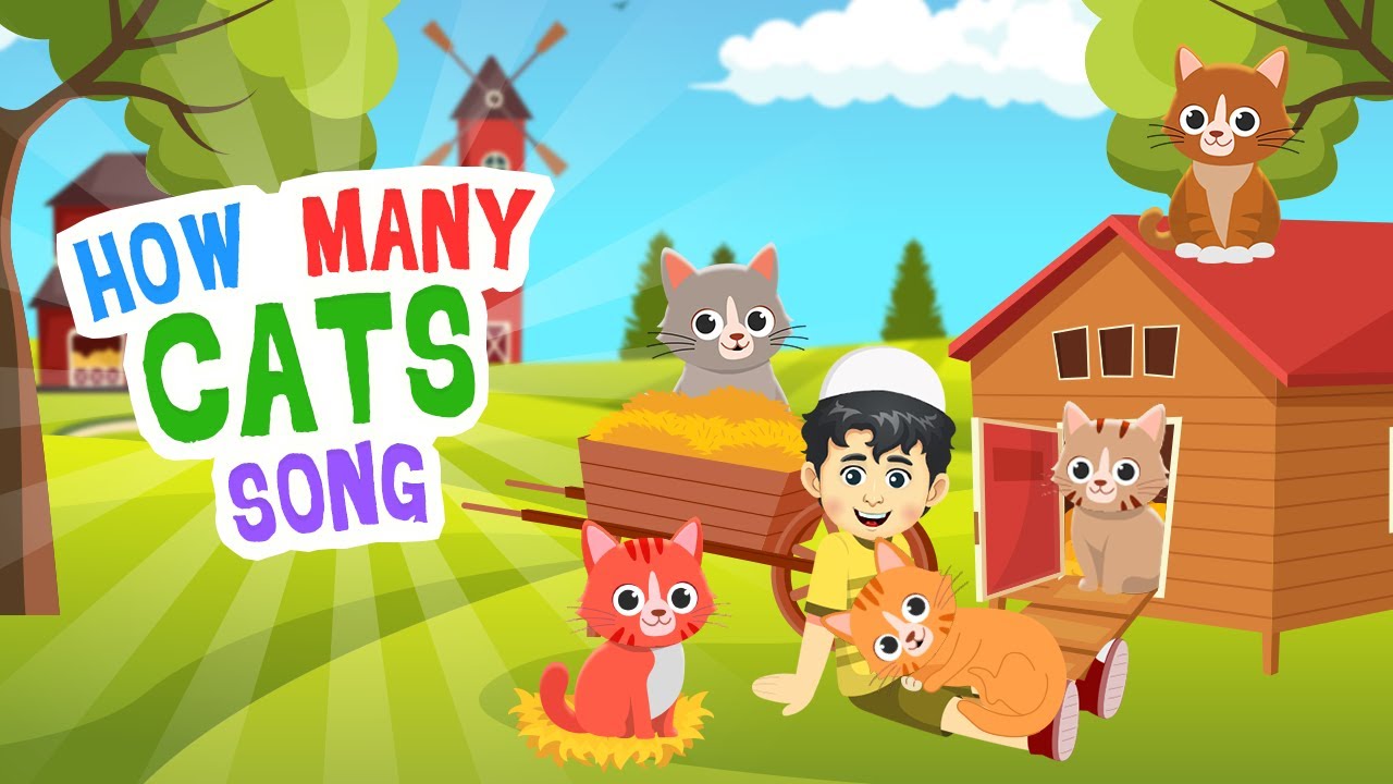 How Many Cats Song I Islamic nursery rhymes for kids I Nursery rhymes for muslim