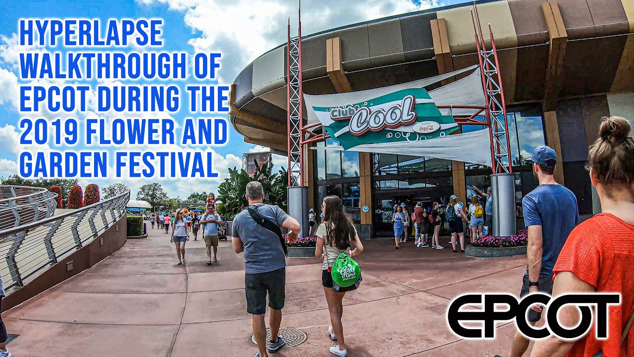 2019-04-18 EPCOT Timelapse Complete Park Walkthrough during Flower and Garden Festival Ultra HD 4K