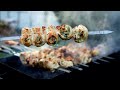 СОЧНЫЙ ШАШЛЫК ИЗ КУРИНОЙ ГРУДКИ НА УГЛЯХ.