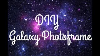 HOW TO MAKE DIY GALAXY PHOTO FRAME screenshot 5
