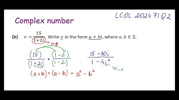 LCOL Maths: Complex Number Division (Conjugate Method) Q2