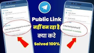Telegram Channel Public link issue Sorry, this name is already taken & Channel Created problem solve