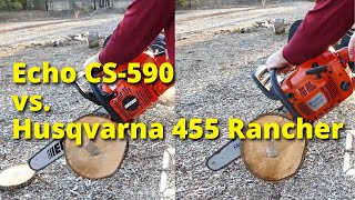 SURPRISING RESULT! Echo CS590 vs Husqvarna 455 Rancher