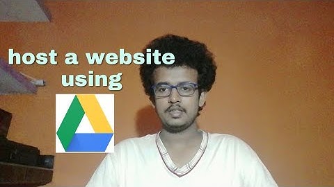 Host website using Google drive