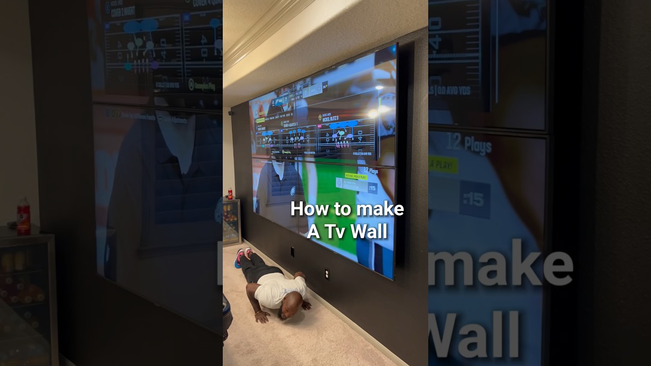 How to make a tv wall 