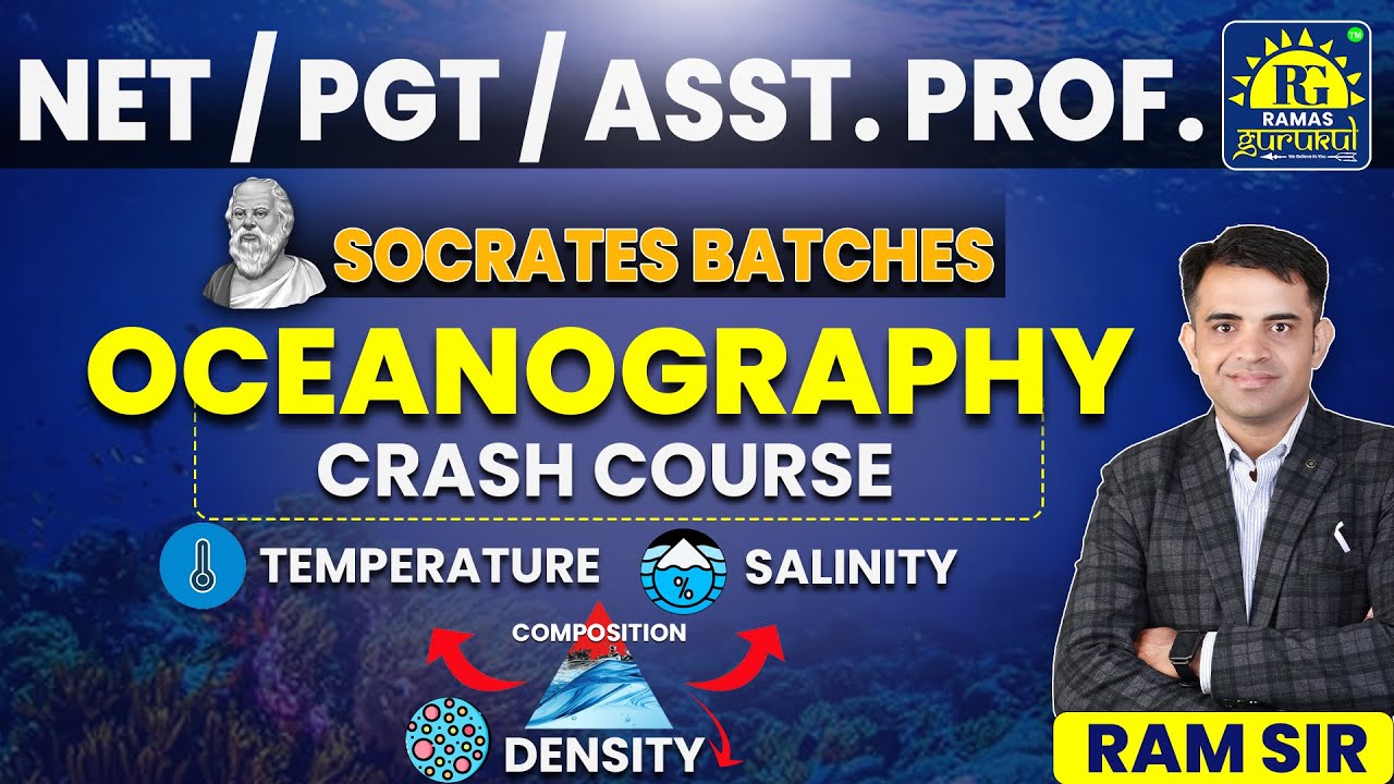 COMPOSITION OF OCEAN | TSD | Oceanography | GEOGRAPHY | NET | PGT | ASST. PROF  