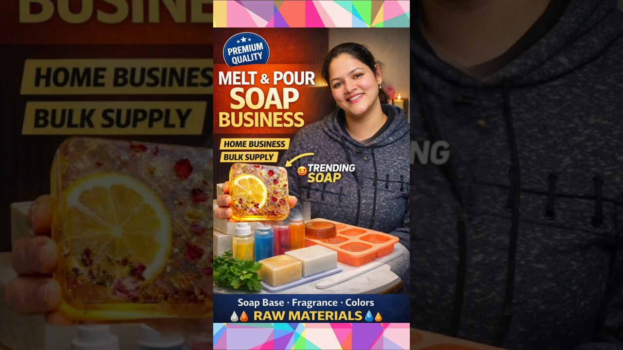 Low Investment Soap Business Idea 🔥 | Melt & Pour Soap Making for Beginners