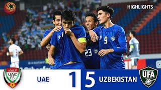 AFCU23 U23 UAE vs U23 Uzbekistan 1-5  / Xavli vaziyatlar va golar