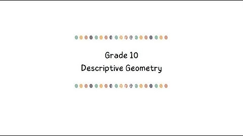 Descriptive Geometry EGD : How find the true length and inclination