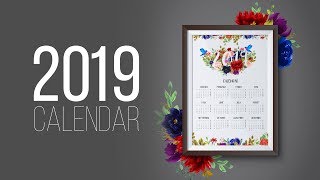 Illustrator Tutorials | 2019 Calendar, Water Color, Brushes, TL