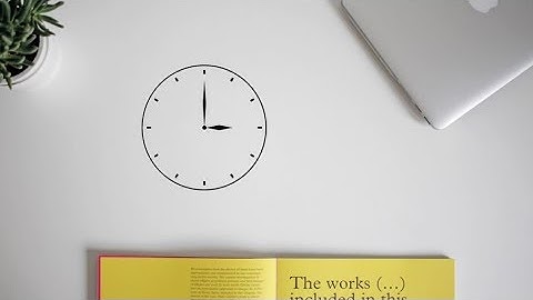 PowerPoint Animation - How to Make a Running Clock