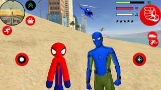 Süper Kahraman Çöp Adam - Amazing Stickman Spider Rope Hero Gangstar #28 - Android Gameplay