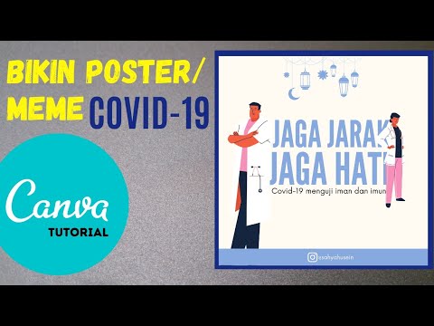  Cara  Mudah Membuat  Desain  Meme Covid 19 di  Canva  YouTube