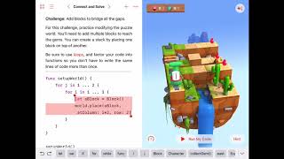 Connect And Solve - Swift Playgrounds iPad
