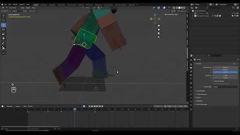 How To Make Run Cycles - Minecraft Animation Tutorial (Blender 4.0)