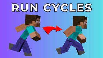 How To Make Run Cycles - Minecraft Animation Tutorial (Blender 4.0)