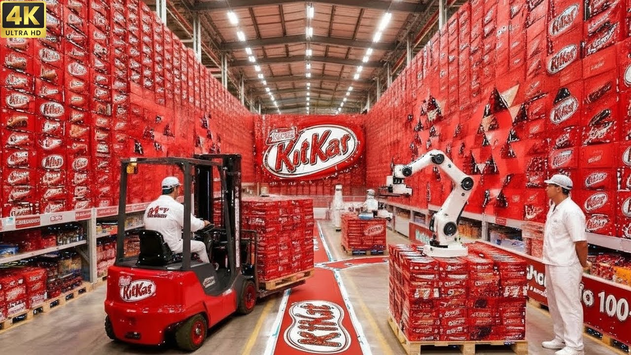 Inside the Modern KitKat Factory: How They Make Millions of Chocolate Bars (Full Process)