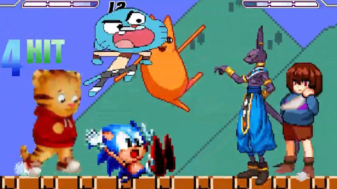 FELINE POWER! | GUMBALL & DANIEL TIGER BACK-UP BY A CAT GOD | DESTROYS MUGENS IN SURVIVAL MODE