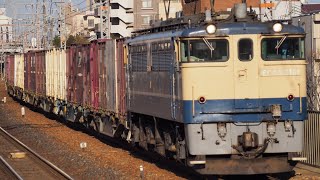 【激レア】EF65 2101（白プレ）75レ 通過