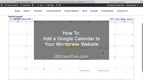 How To Add a Google Calendar to Your Wordpress Website