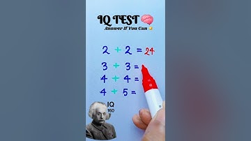 Only Math Geniuses Can Solve This IQ Test! #IQTest #MathGenius