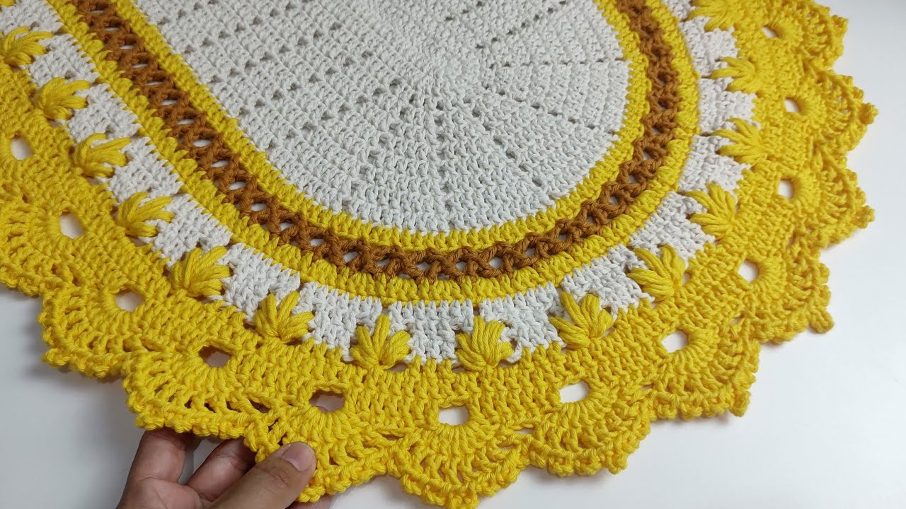TAPETE FOLHA 🍁 🌿#crochet #artesanato #crochêfacil #passoapasso