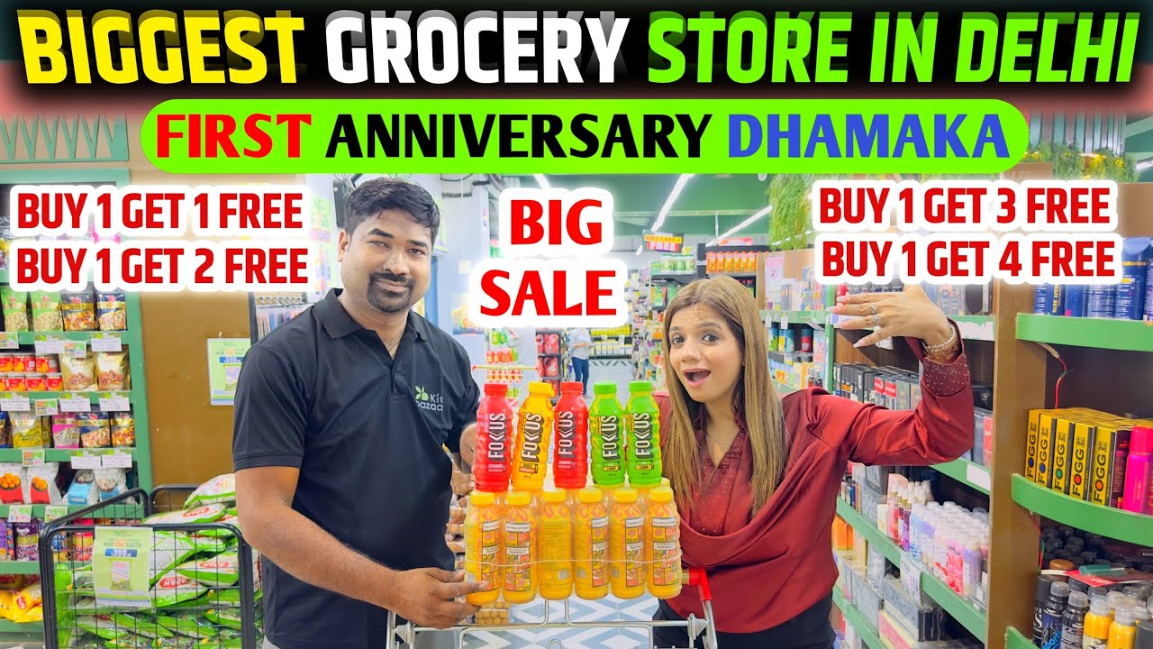 Biggest Grocery Store in Delhi | Heavy Discount on FMCG Cosmetics & Groceries | Kia Bazaar