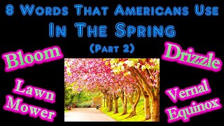 8 Words That Americans Use In The Spring (Part 2)