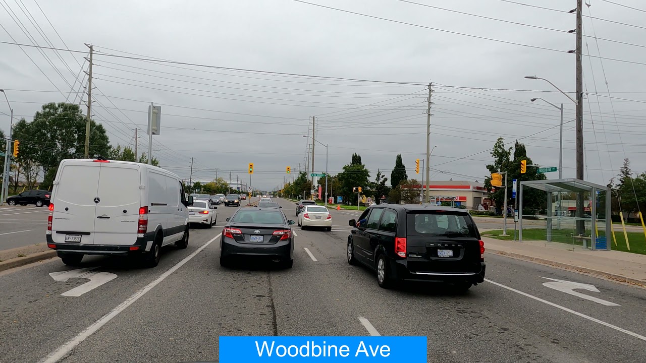 2021-10-08 Friday, Markham to Richmond Hill, Woodbine Ave, from HWY 7