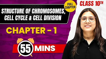 STRUCTURE OF CHROMOSOMES , CELL CYCLE & CELL DIVISION in 55 Mins | Complete Chapter | Class 10 ICSE