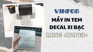 Máy in tem decal xi bạc RING 412PEI+ (300 dpi) in ấn sắc nét, tiết kiệm ngân sách về lâu dài