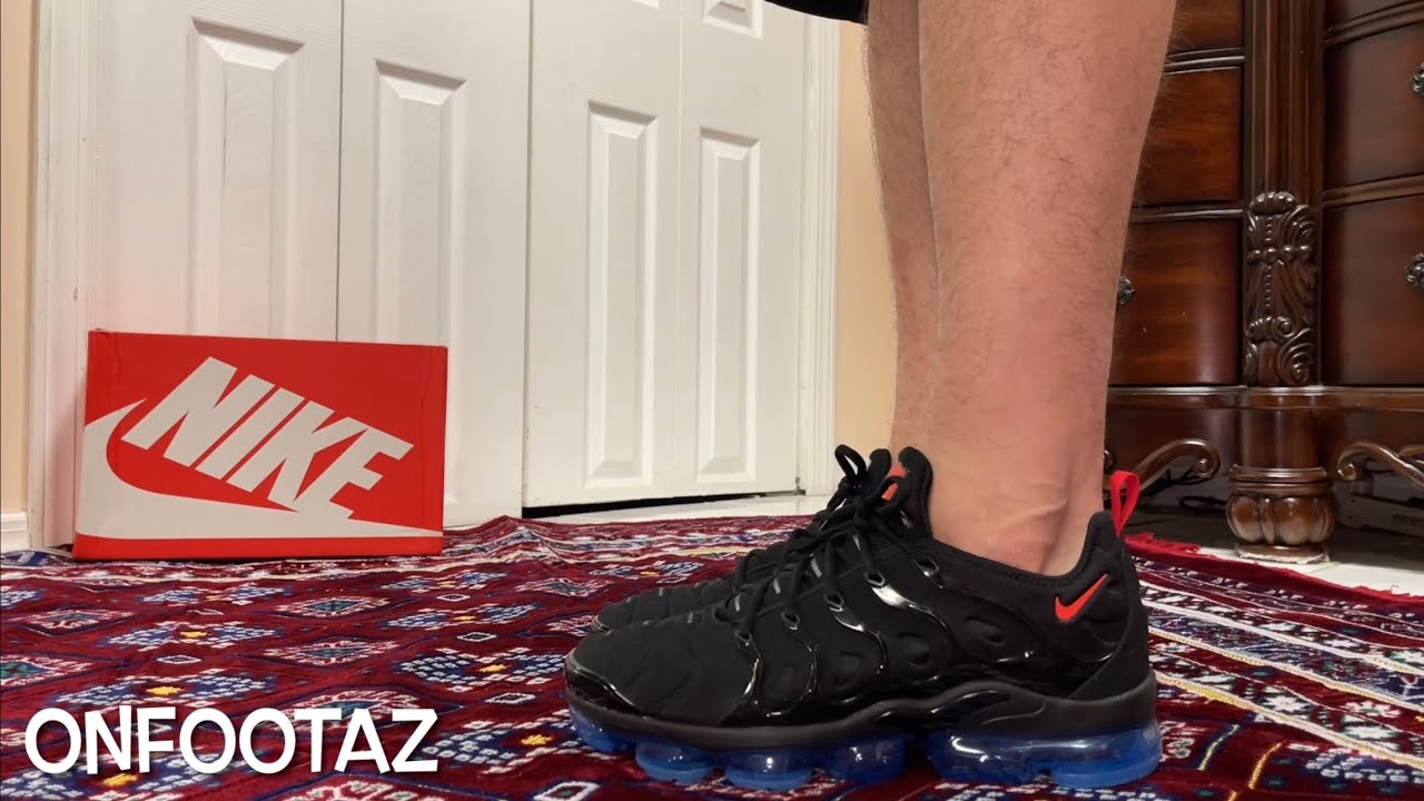 Nike Air Vapormax Plus University Red shoes - YouTube