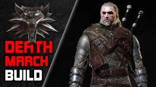 WITCHER 3 Powerful 💀 Death March BUILD for NG+ ⚔️ (Skills, Gear, Potions, Mutations)