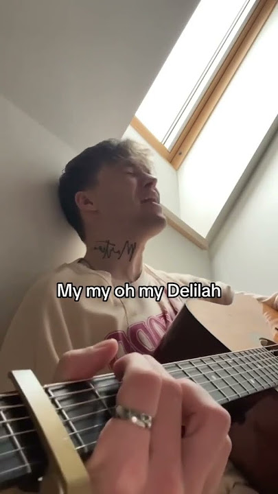 Mikolas Josef giving us an acoustic version of Delilah🔥 #shorts