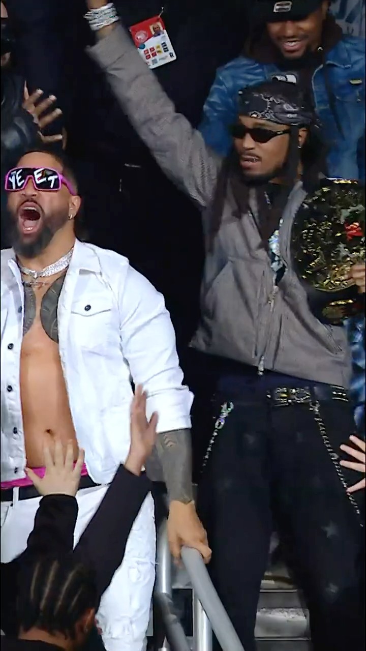 Quavo is in the house tonight! YEET! ? #RawOnNetflix #WWERaw