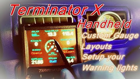 Holley Terminator X Handheld Custom Gauge Layouts
