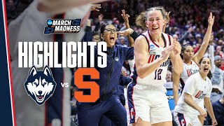 HIGHLIGHTS | UConn Women’s Basketball vs. Syracuse | NCAA Second Round